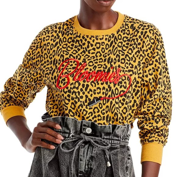 BLOOMIE'S Unisex Cotton Lipstick Logo Sweatshirt - Picture 1 of 1